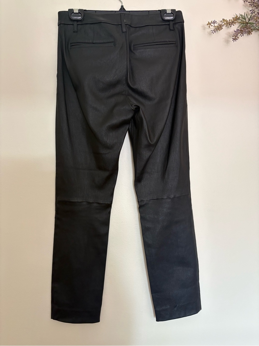 Vince 100% Lamb Leather Ankle Trousers NWT Size 4/26 $1,195 - Picture 5 of 7